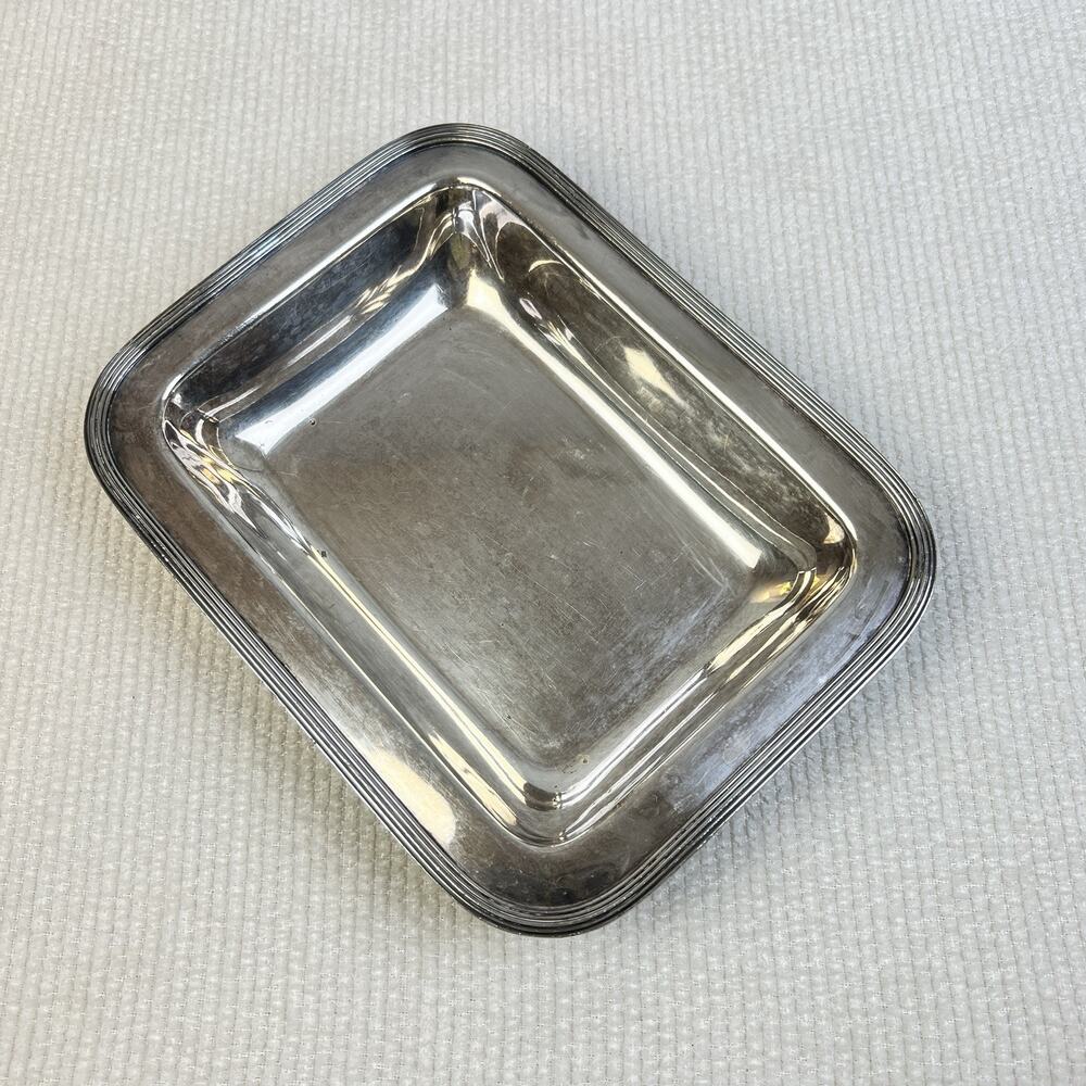 Silver Plated Serving Dish 9 x 7 E.G. Webster & Son USA Vintage Home Party